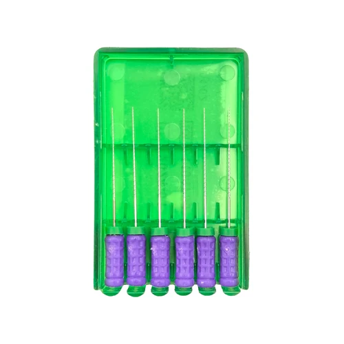 Imagen 2 del producto Archivos dentales HEADSTROEM H Uso manual Acceso mallefer H-File 8 # 10 # 15 # 15-40 # Archivos de 25 mm/31 mm Instrumentos endodónticos para conducto radicular