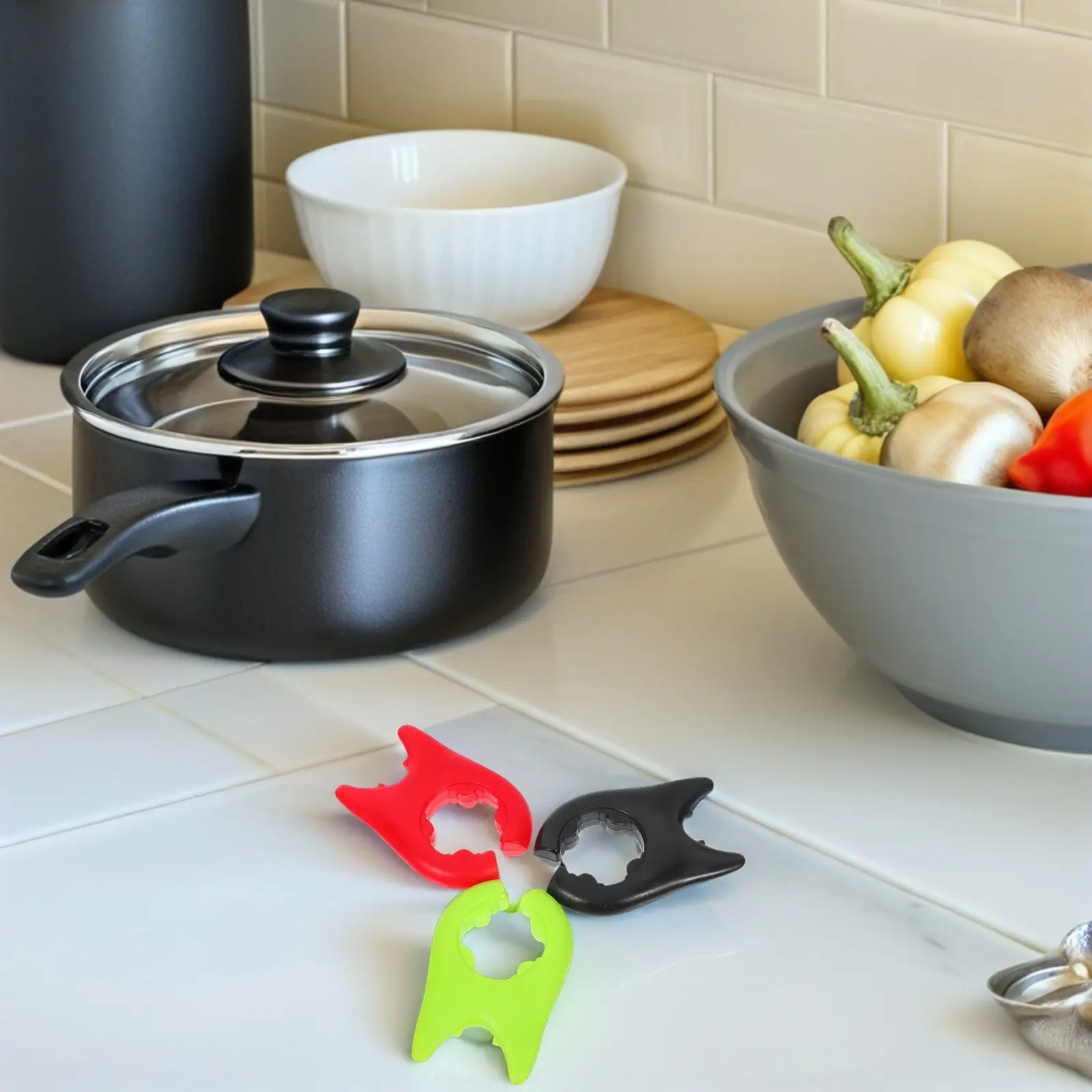10Pcs Pot Rack Universal Utensil Clip Holder Anti Scalding Kitchen Organizer Spill Prevention Cooking Tool Storage Rack
