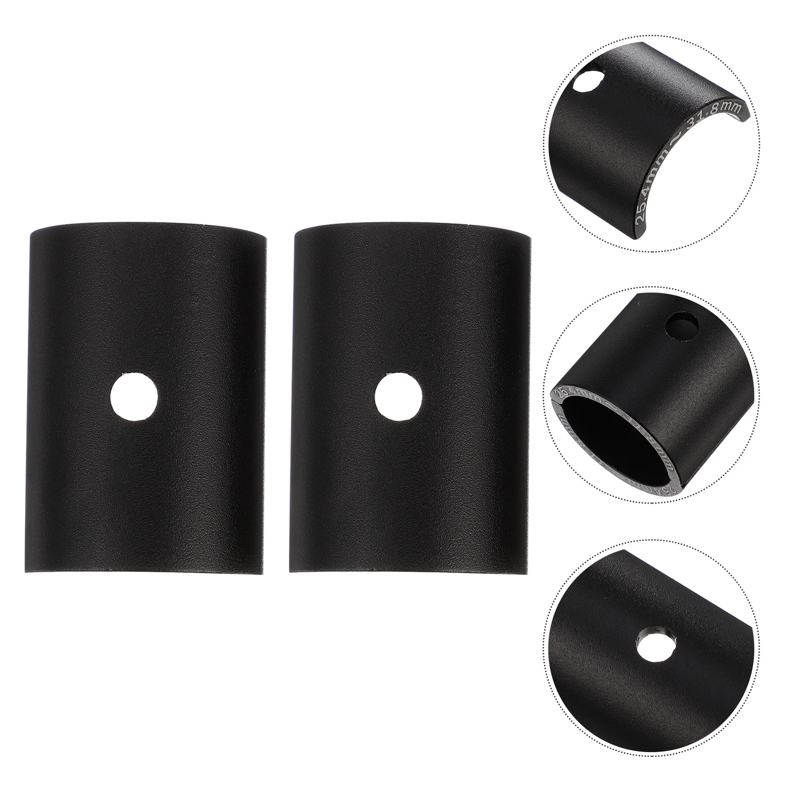 Bike Handlebar Stem Reducer Aluminum Alloy Adapter Black Handlebar Conversion Shim For Bicycles Accessories Cycling