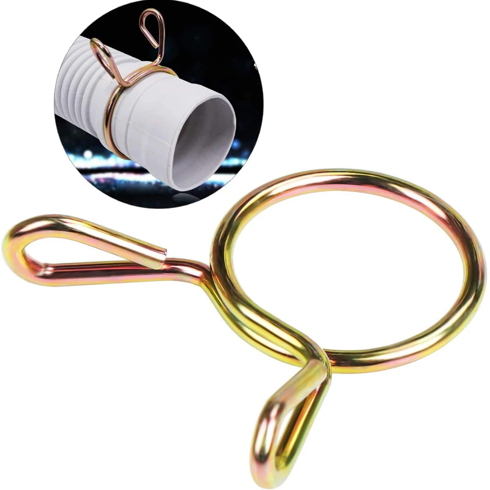 20pcs M5-M14 Oil Hose Clamps Motorcycle Scooter ATV Moped Fuel Line Hose Tubing Spring Clips Clamp