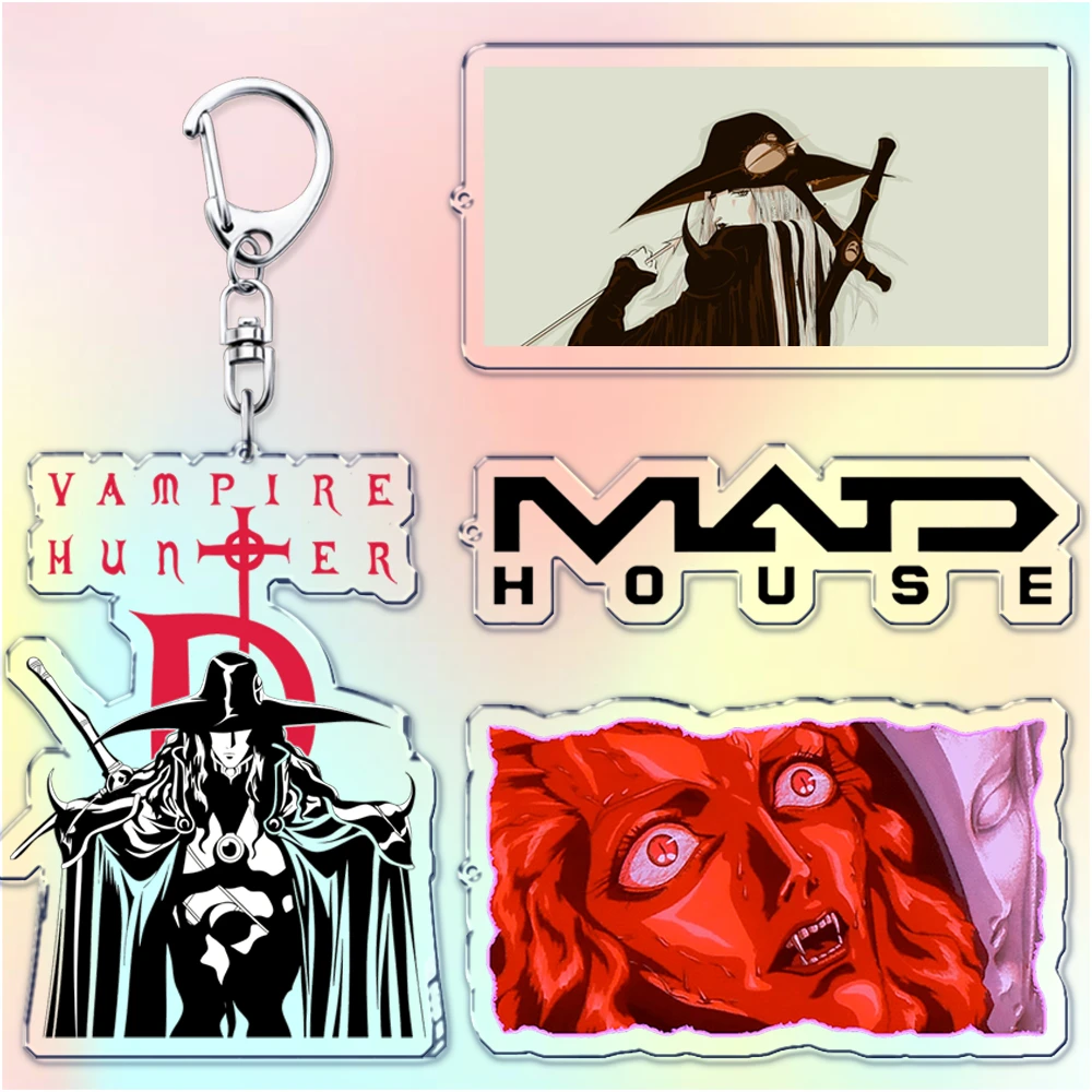 Heiße Horror-Anime-Vampir-Schlüsselanhänger für Taschen-Accessoires, Manga Hunter D Bloodlust Hellsing Schlüsselringe, Schmuck für Fans und Freunde, Geschenke