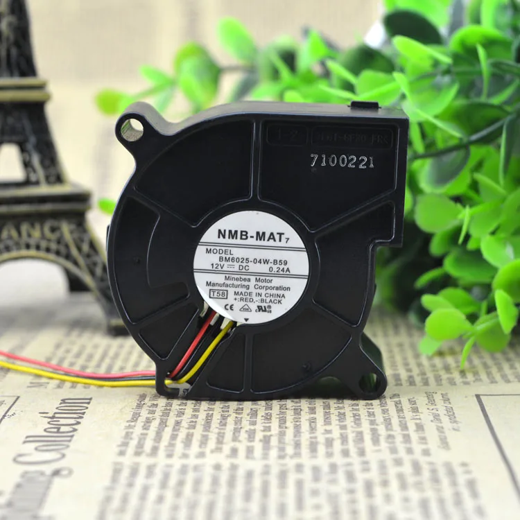 جديد الأصلي BM6025-04W-B59 DC12V 0.24A 6025 60*60*25 ملم مروحة التبريد