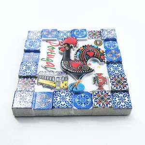 مغناطيس ثلاجة فسيفساء برتغالية ، ملصقات مغناطيسية ، إبداعية ، فسيفساء ، هدايا تذكارية ، هدايا زفاف أفضل 6 مبيعات في البرتغال - رقم 3