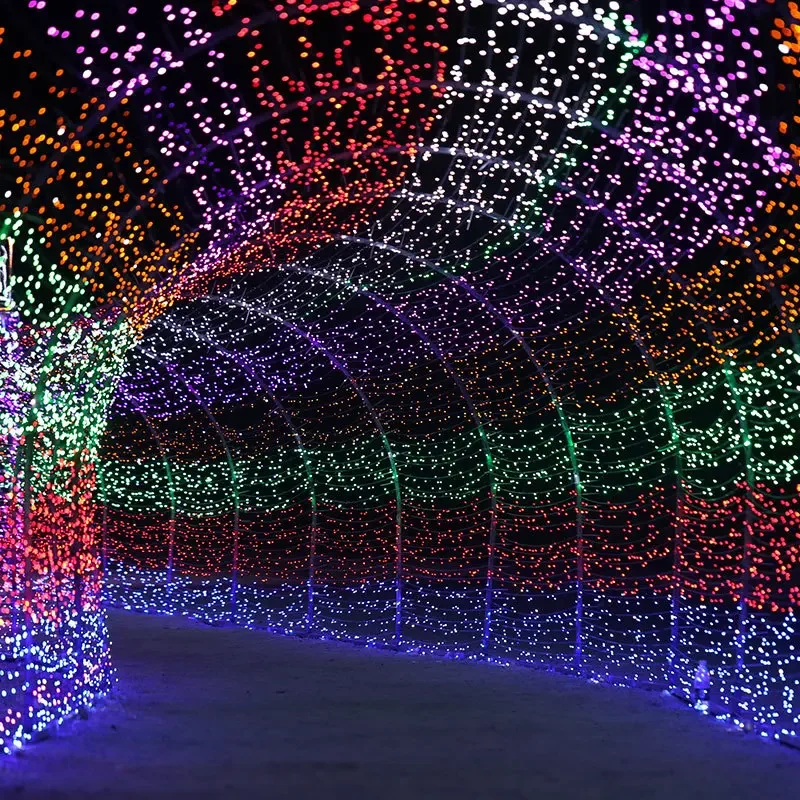 EU Plug String Lights 100LED/200LED Garland Christmas Light For Tree Home Garden Wedding Party Indoor Outdoor Xmas Decoration