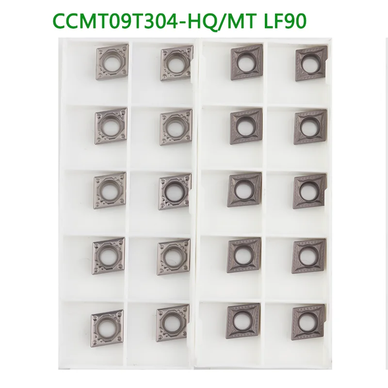 10PCS CCMT060204 CCMT09T304 FG HQ MT PS TC LF90 Cermet Inserts DESKAR CNC Lathe Machine Turning Tool CCMT Blade Cutter Tools