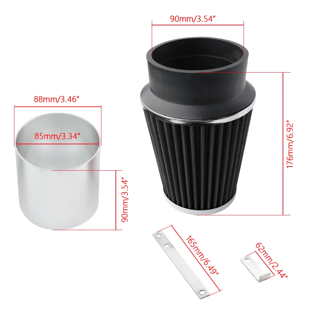 

Комплект воздухозаборника Engien с высоким расходом 3,5 л V6 для Mercedes Benz C300 C350 Short Ram 2008-2012 гг.