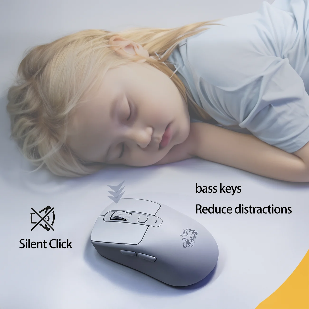 ماوس صامت لاسلكي FREEWOLF A3، وضع مزدوج بلوتوث، 4000 نقطة في البوصة، شحن من النوع C، جلد ABS مريح، مؤشر البطارية