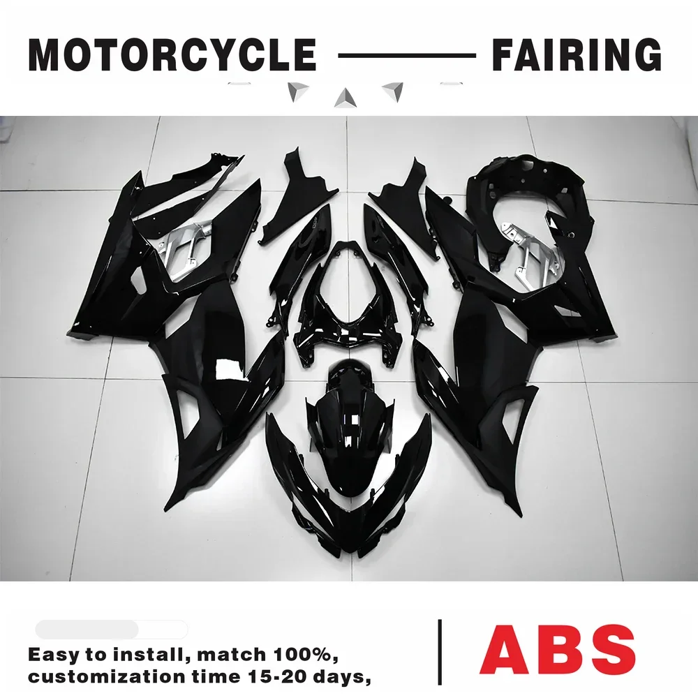 

Глянцевый черный комплект обтекателей Ninja 400 для kawasaki Ninja 400 Ninja 400 ZX-4R 2018 2019 2020, комплект кузова