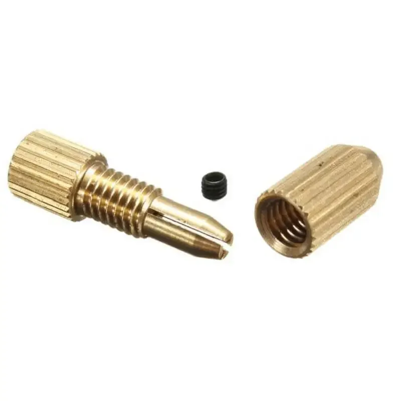 2.0/2.3/3.17mm Brass Electric Motor Shaft Clamp Fixture Chuck Mini Small Collet Drill Chuck Adapter for 0mm-3.2mm Micro Bit