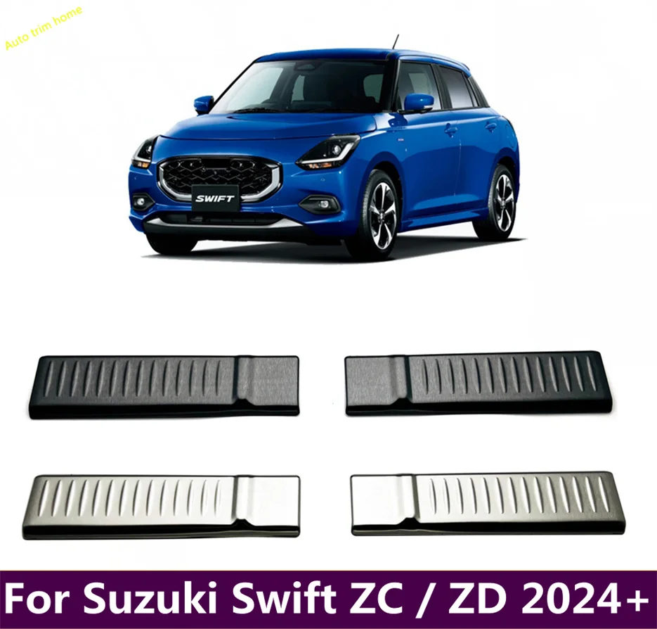 

Car Steel Rear Bumper Protector Plate Fender Cover Guard Outer surface Trim Fit For Suzuki Swift ZC / ZD 2024 2025 Accessories