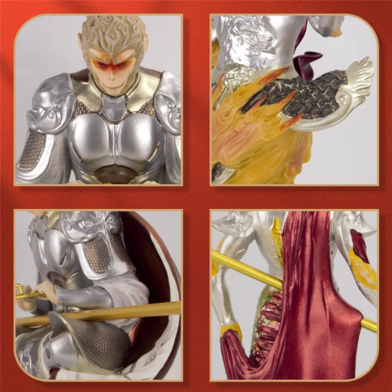 

WOWFU-Wukongs , Black Myth Wukong Statue,Monkey King Action Figure, Monkey Ornaments Sculpture Office Bedroom Decoration