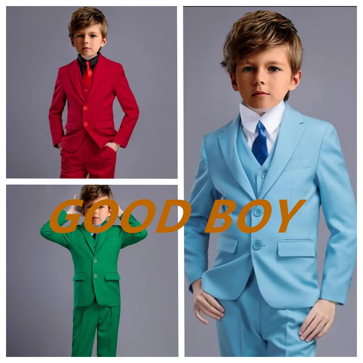 Formal boy wedding children's suit white party blazer pants christening dress children's dress gentleman junior prom evening dre