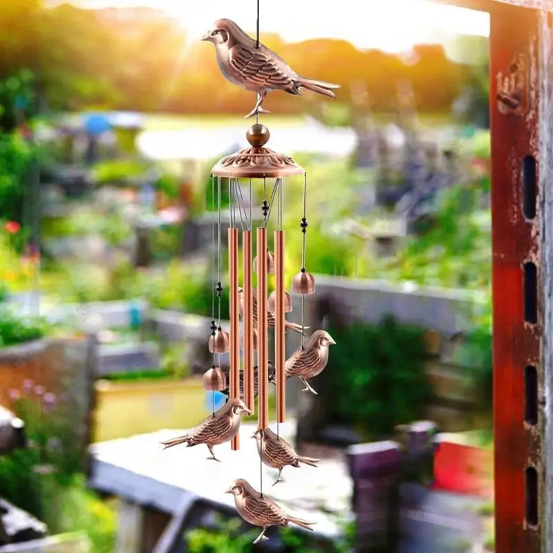 

Bird Wind Chimes Wind Bell for Outside with S Hook Music Wind Catcher for Home Room Garden Patio Backyard Porch Outdoor