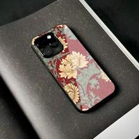William Morris Strawberry Thief Design Phone Case Silicone PC+TPU Case For IPhone 16 14 11 12 15 13 Pro Max 8 7 6 Plus X SE XR