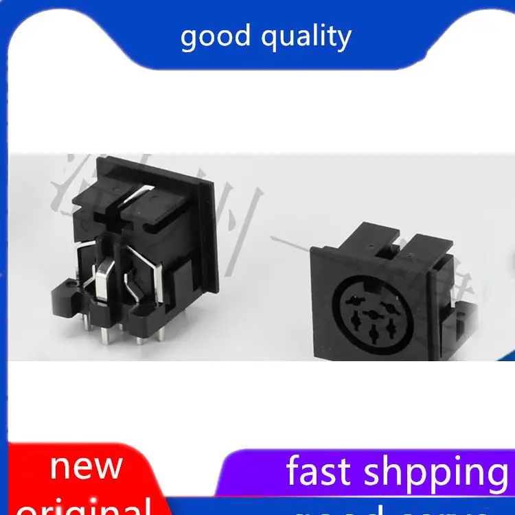 

10pcs original new DS-6-03 square S-terminal connector, large 6-core 8-pin socket, 6PIN pin DIN female base