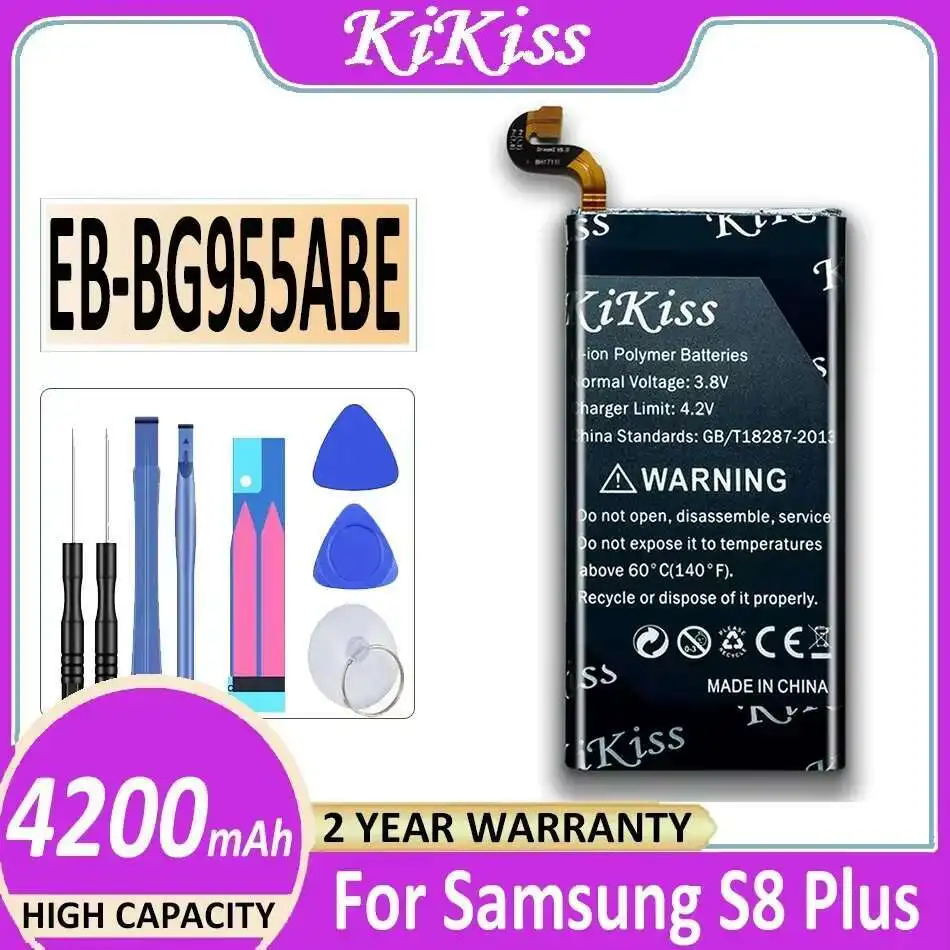 

Mobile Phone Battery For Samsung Galaxy S8+ S8 Plus G955 Reliable Power Supply EB-BG955ABE 4200mAh