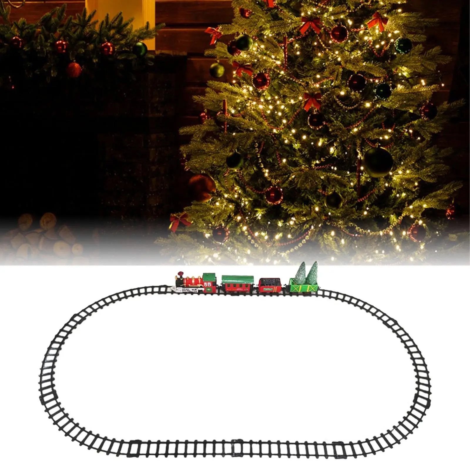 Christmas Train Railway Tracks Toy Kid Toy Electric Train Set Electric Train Toy