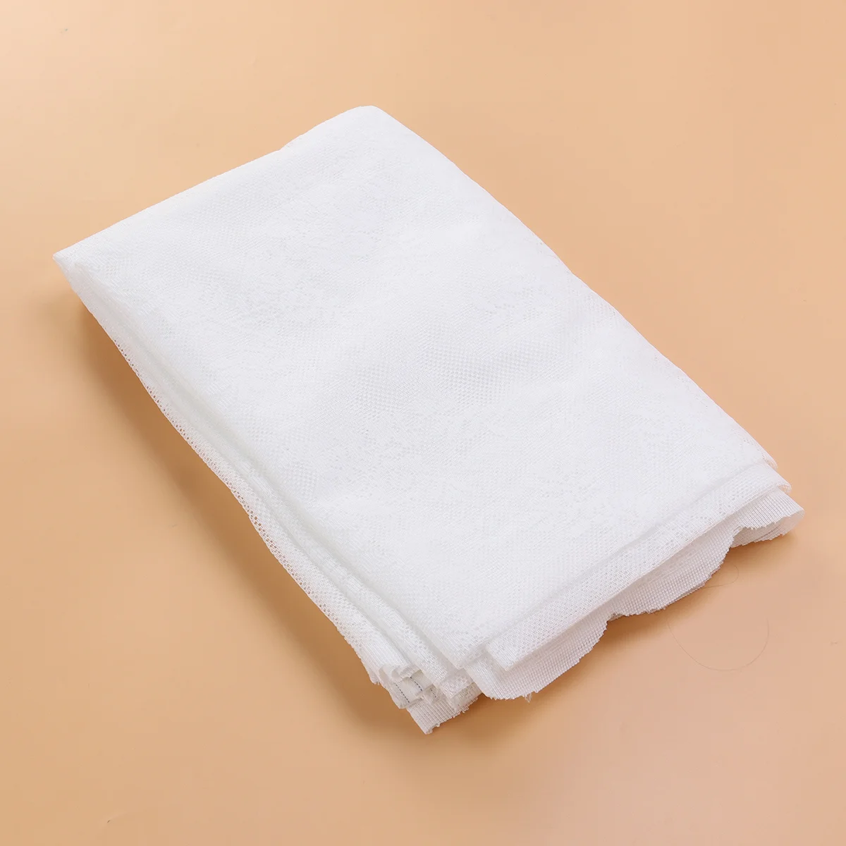 

White Lace Curtain Set 2 Panels Semi Sheer Voile Rod Pocket Window Sheers Living Room Bedroom 57x71 Inch Sheer Curtains