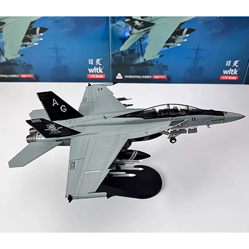 Diecast 1:72 Scale American F/A-18F Super Hornet F18 carrier-based fighter Static decoration Souvenir gifts for adult boy