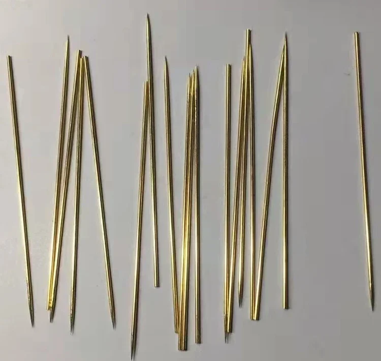 10 Pieces 1um Micron Needle Tip Tungsten Steel Probe Wafer Test Tip Probe Station Test Needle Gold-plated Chip Needle