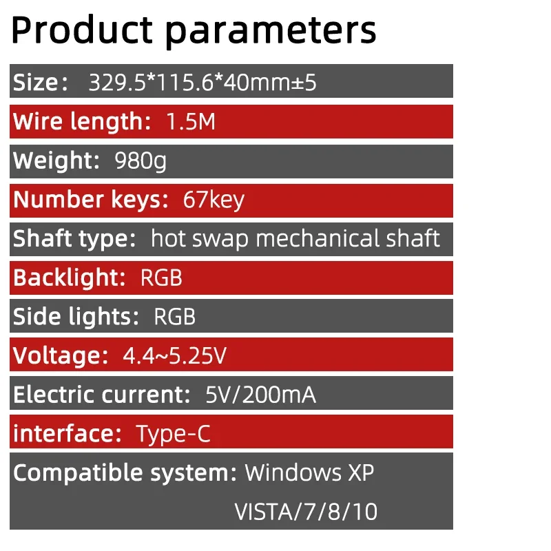 DIY Moded AF670 BT5.0 2.4Ghz Wireless Keyboard RGB Gaming Mechanical Keyboard With Knob Volume