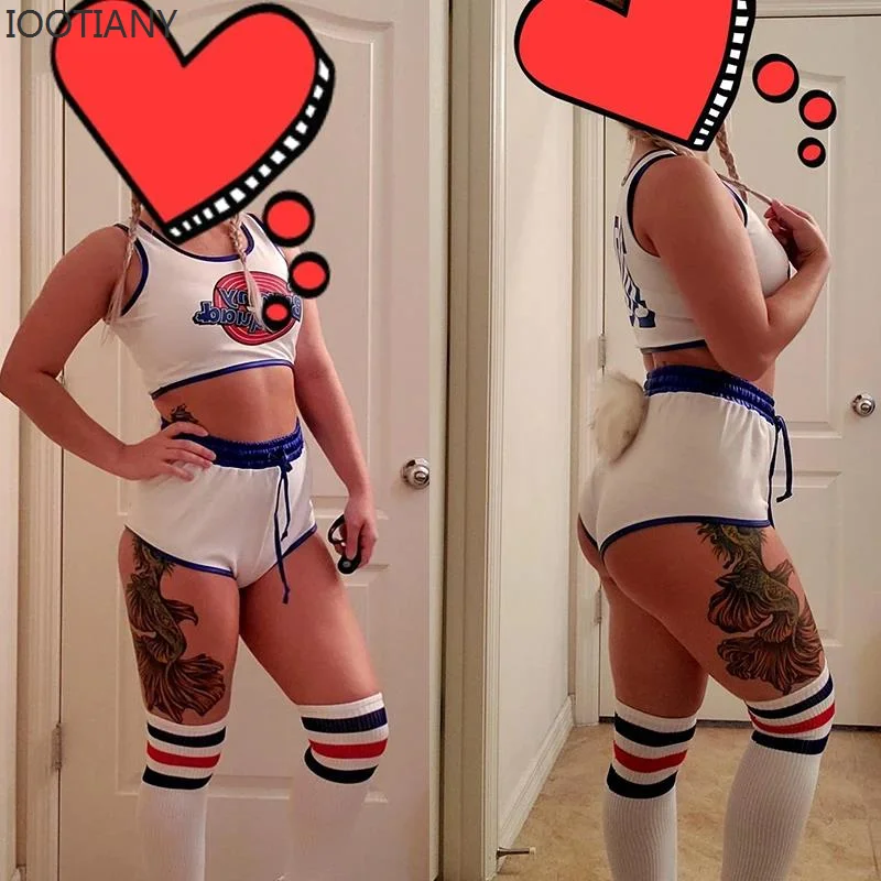 New Space Lola Bunny Rabbit Cosplay Disguise Lola Bunny Costume Lola Bunny Woman Sexy Basketball Jersey Halloween Costume Girl
