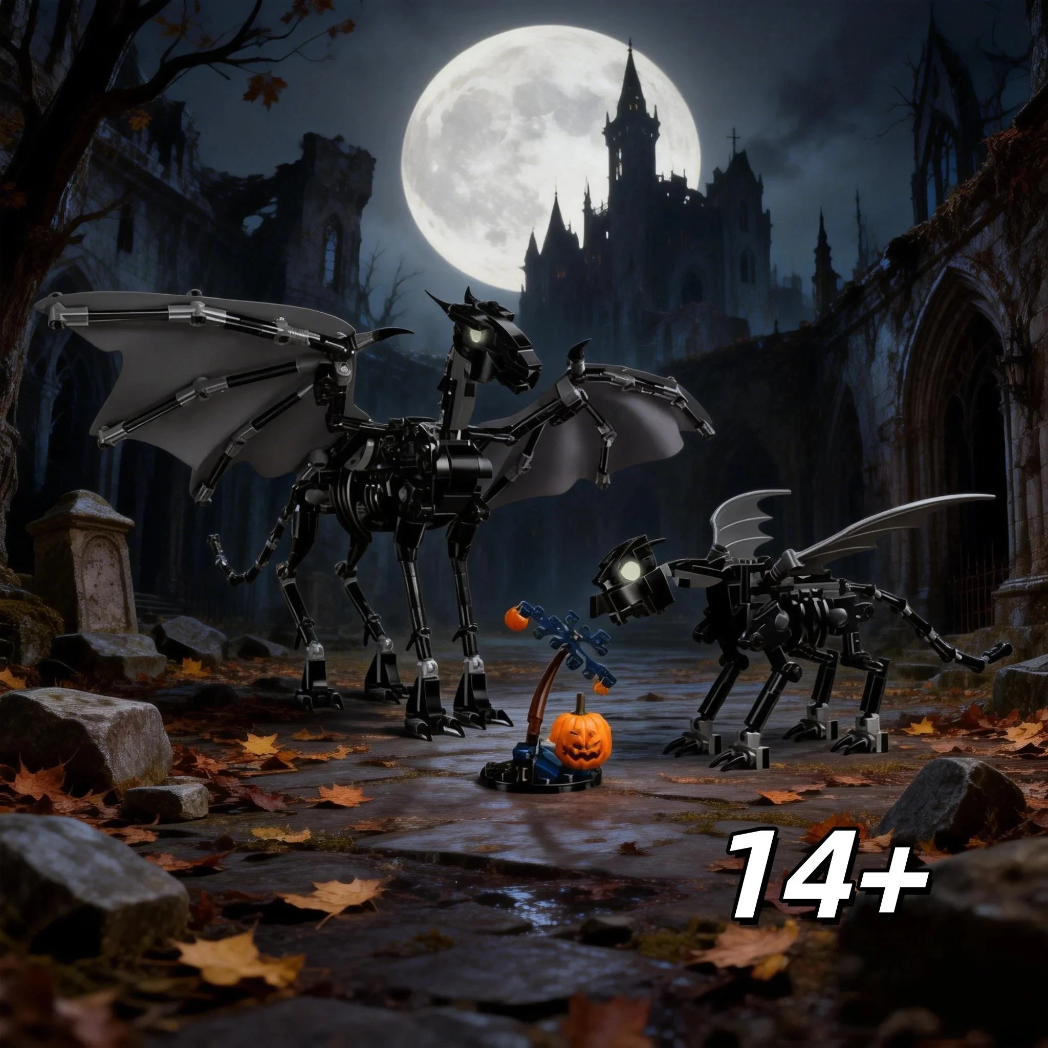 

MOC Darkwing HorseYeqi Family Birthday Craftsmanship Gift 548PCS Bricks Children Educational Toy