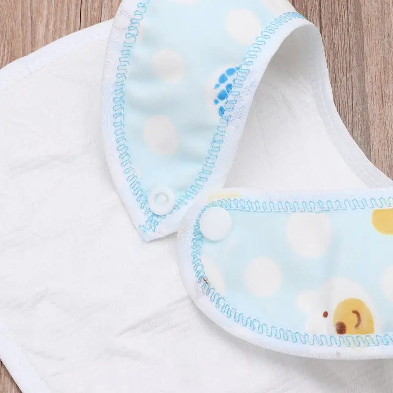 Q0KB Baby Feeding Bibs Kid Cotton Towel Newborn Bandana Saliva for Triangle Dribble