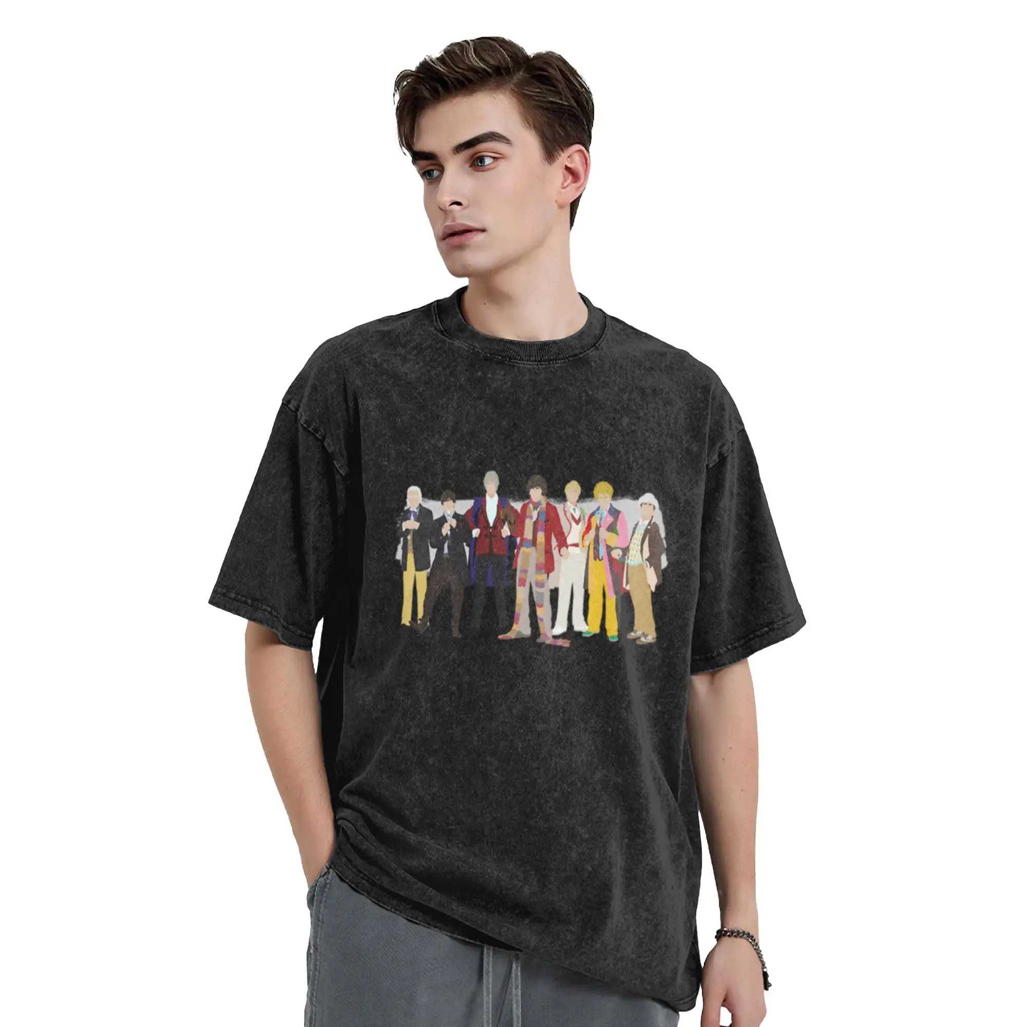 The Classic Doctors  Unique Trendy A Washed T Shirt Men's Women's Oversized Cotton Tees Tops