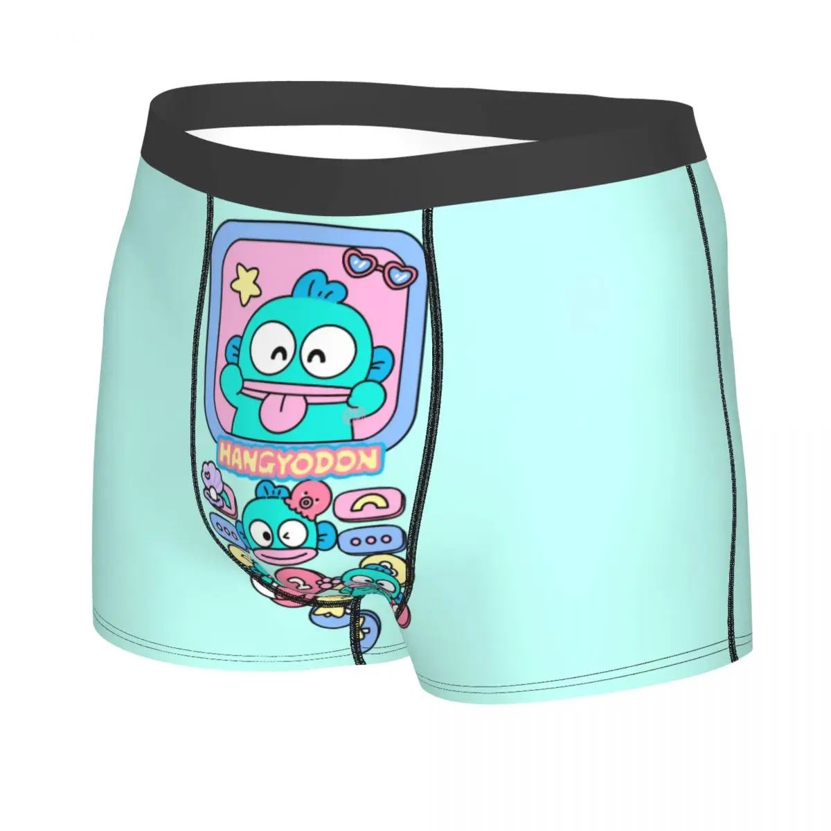 Custom Male Novelty Hangyodon Cartoon Underwear Boxer Briefs Breathable Shorts Panties Underpants