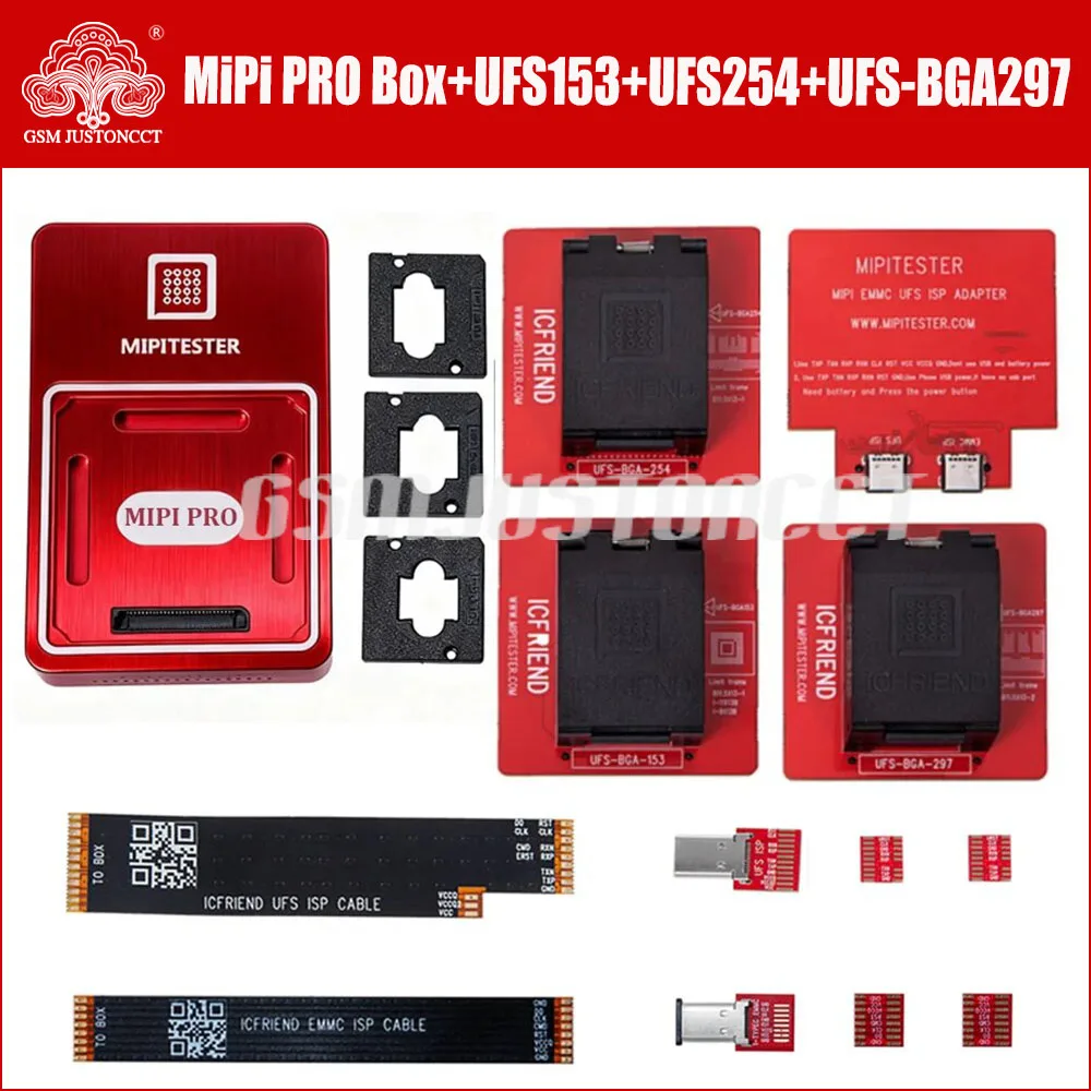 

Оригинальный блок MIPITESTER MiPi PRO + UFS-BGA153 + UFS-BGA254 + UFS-BGA297 + ISP-NB1 + инструмент-адаптер