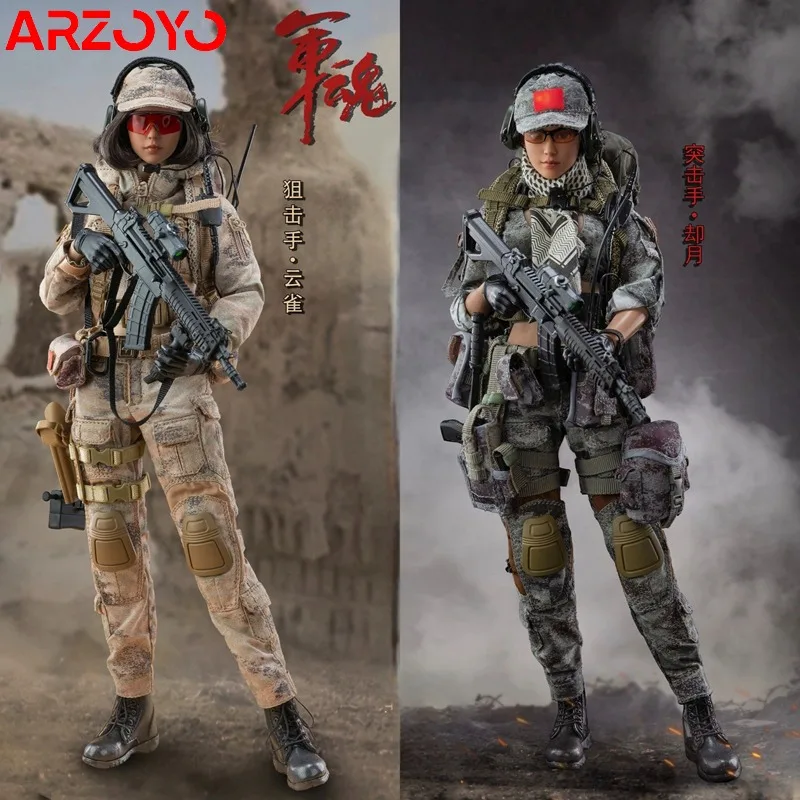 

FLAGSET FS-73051 73052 1/6 Female Shock Worker Sharp Shooter Figure 12'' Solider Action Figurine Full Set Collectible Model Toy