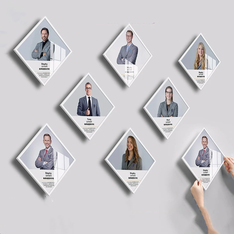 Acrylic A4 Display Frame Wall-Mountable Award Certificate Display Board for Personal Profiles, Patents, and Achievements