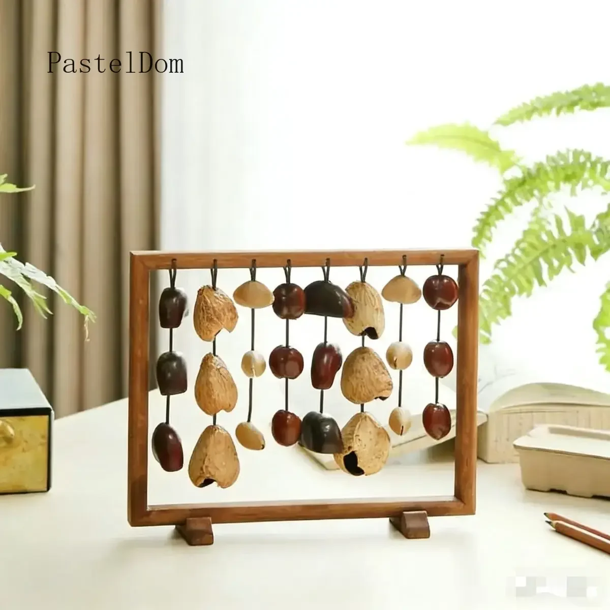 Bundle Bell Rattle Wind Chimes, Handmade Fruit Style Healing Musical Instrument, Indonesian Water Play Sound Ornament