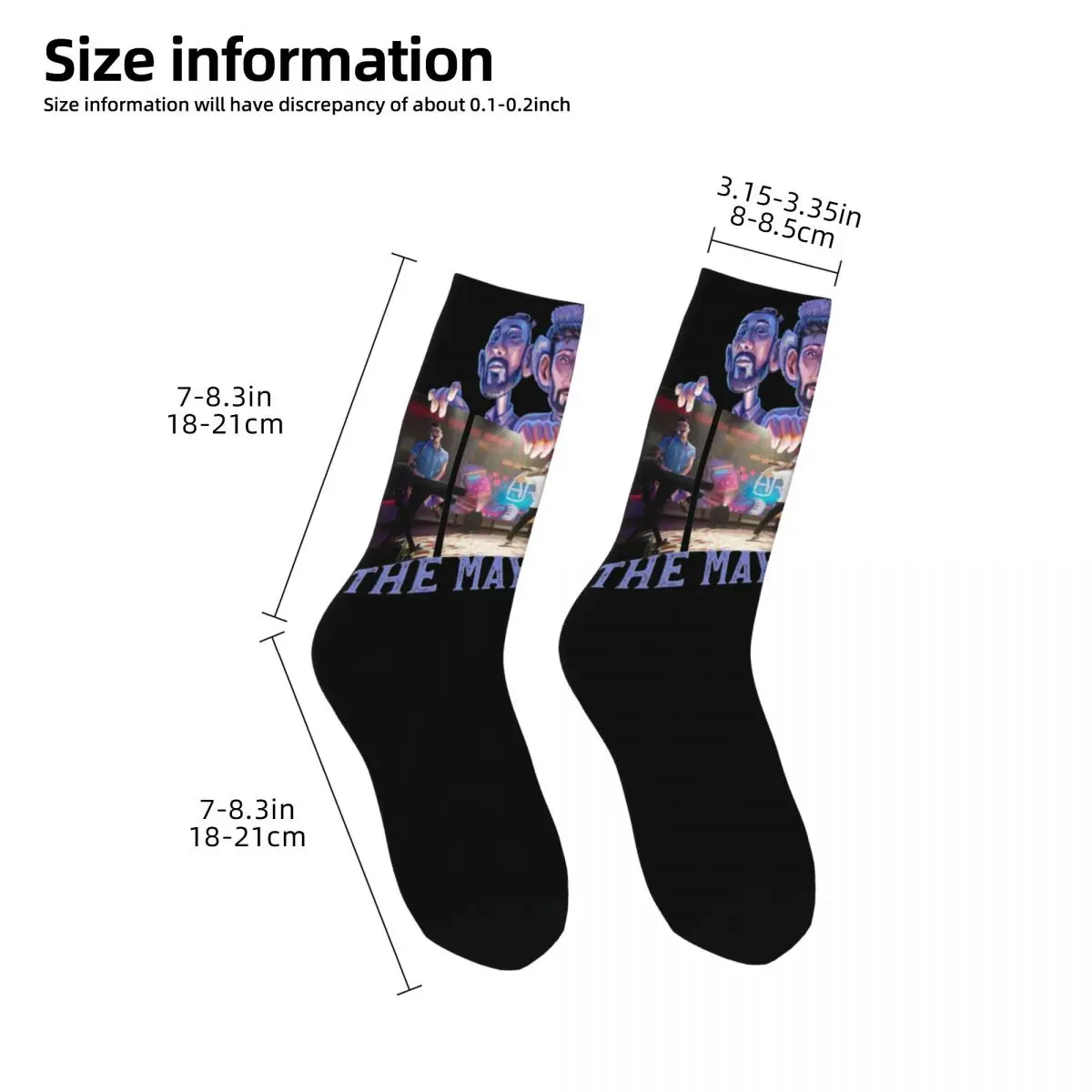 Mp R The Maybe Man Tour Merch Chaussettes pour hommes et femmes, Non ALD dehors Middle Tube Bas, Confortable, Meilleurs cadeaux, 2024