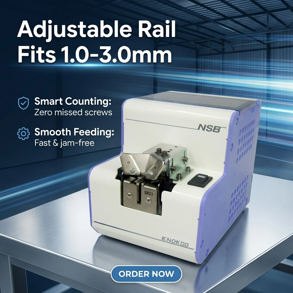 M3.0 Automatic Screw Feeding Machine NSB-SR30 Adjustable Rail Screw Counter Conveyor