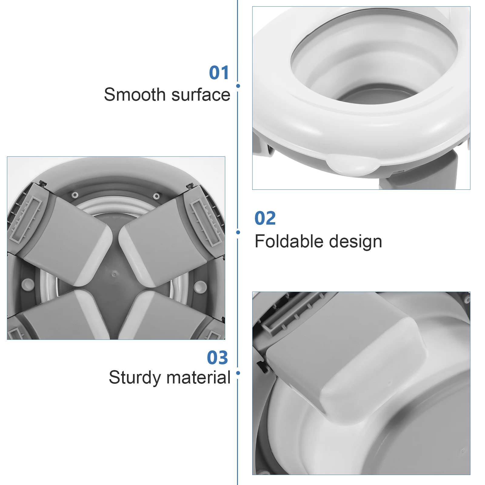 المحمولة طوي مقعد نونية الطفل السفر المرحاض المحمولة قعادة للأطفال سيارة السفر التخييم في الهواء الطلق المرحاض مقعد التدريب #4