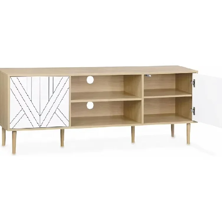 Factory Customized Multifunctional Storage MDF Wood Board TV Stand Coffee Table Living Room Furniture