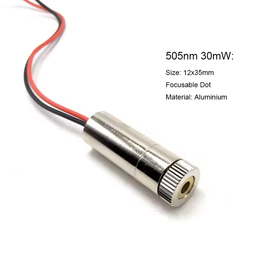 Green Dot Laser Module 5mW/30mW 505nm 520nm 532nm Focusable Positioning 3.7-5V
