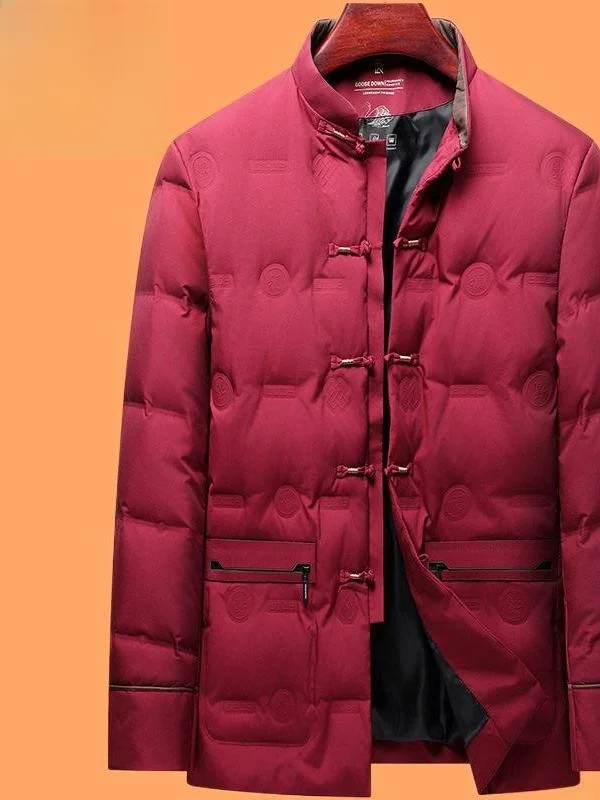 

Новая зимняя модная утепленная повседневная пуховая куртка в традиционном китайском стиле для среднего и старшего возраста TC230