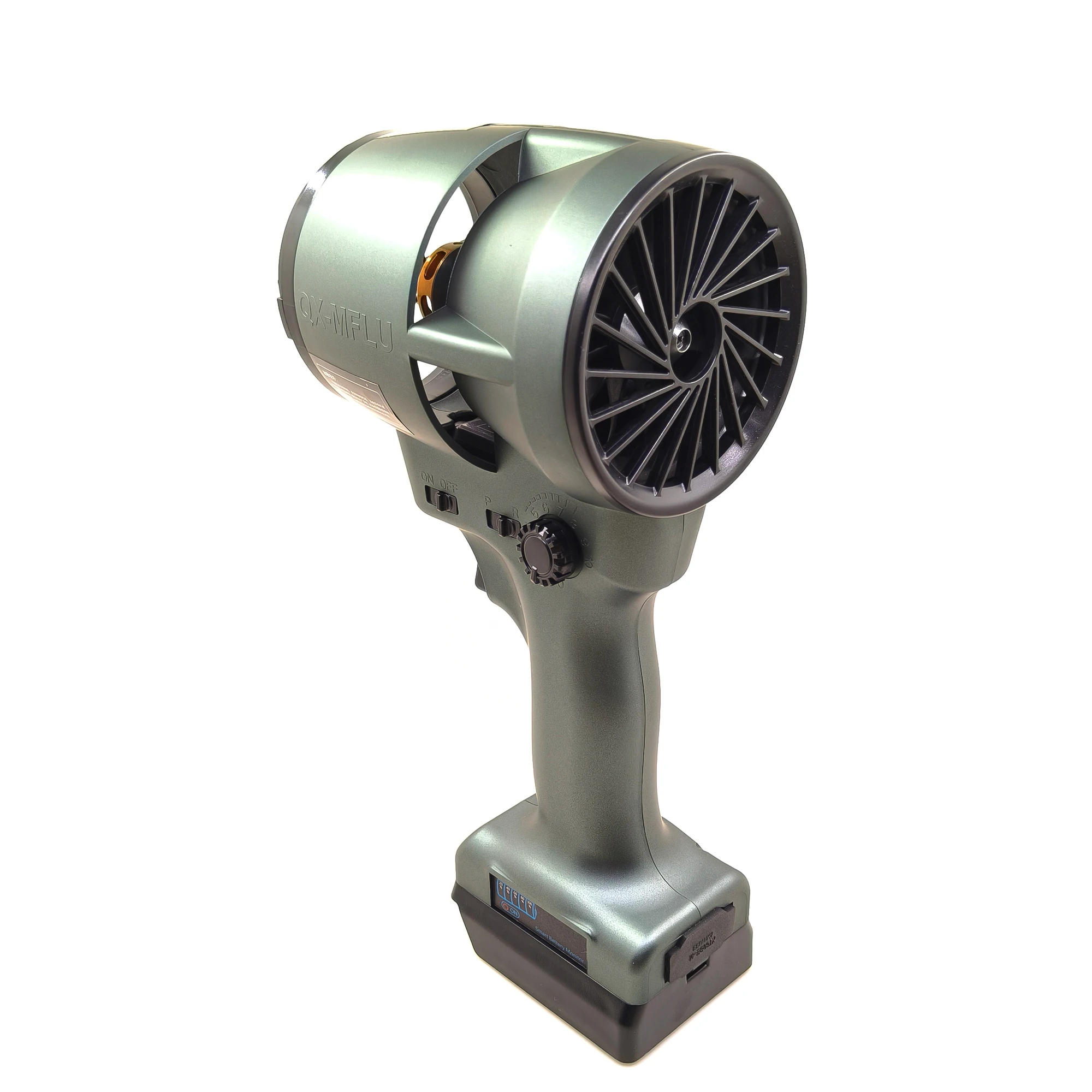 QX-MFLU Air Blower 64mm Turbo Fan Portable Dust Snow Blow Powerful Air Blower Adjustable Turbo Jet Blower