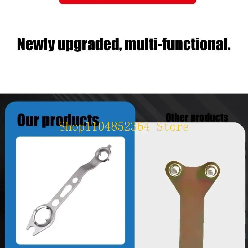 

652F Grinders Wrench Tool Double Head 4 Claw Removal Wrench Professional Maintenance