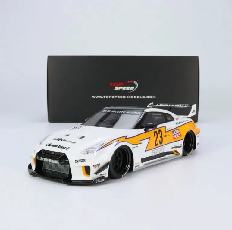 

Литой под давлением Topspeeds, масштаб 1:18, LB, широкий корпус GT Silhouette Paint 35, GT-rr, модель автомобиля из смолы, Коллекционная игрушка, подарок, сувенирный дисплей