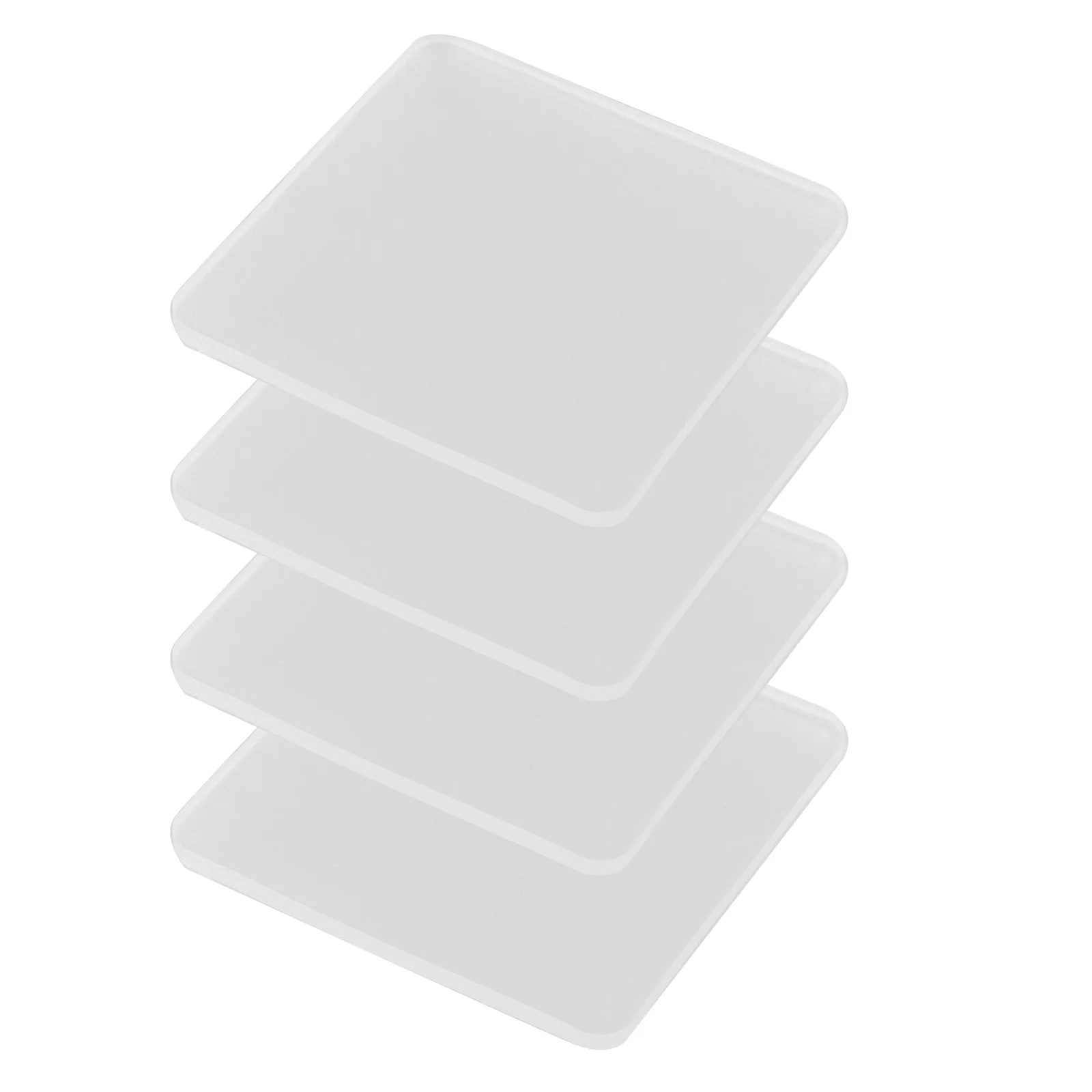 4 Pcs Fixed Foot Pad Furniture Pads Sticky Silicone Gel Grasp Gripping Clear Fixable Pvc Earthquake Resistant Mat