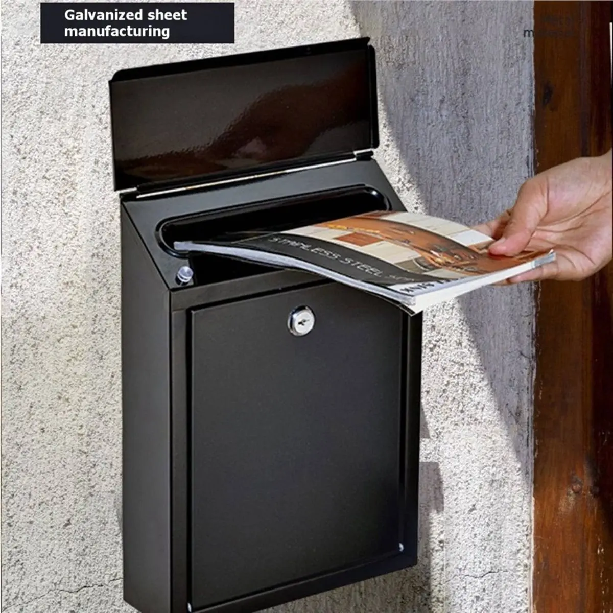 Multi-use Gear Metal Donation Box-Suggestion Box with Slot and Lock-Cash Lock Box for Money-Drop Box-Comment and Ballot Voting B