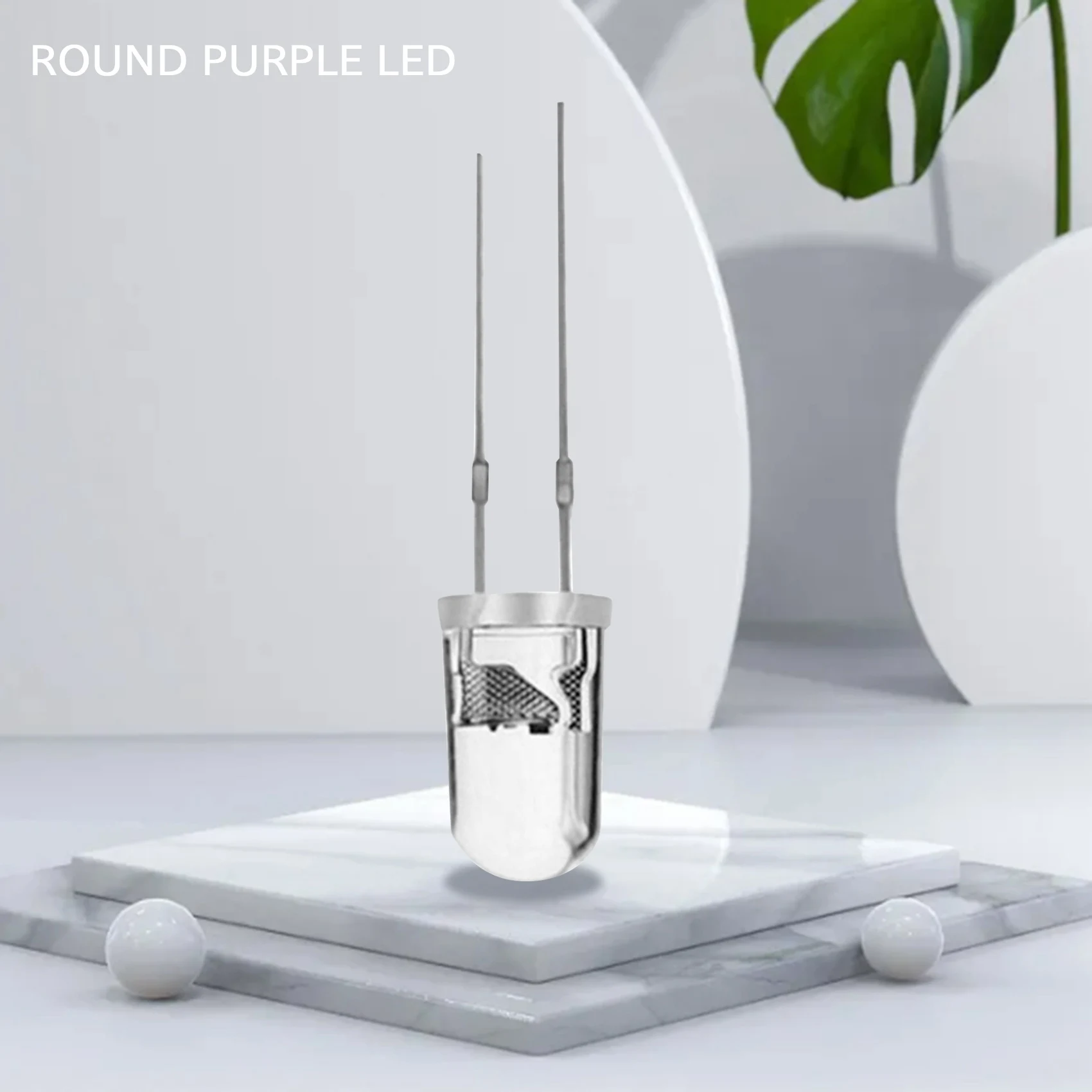 A88M 100 шт./лот 5 мм круглый фиолетовый УФ-светодиод супер яркий прозрачный светодиодный светильник фиолетового цвета