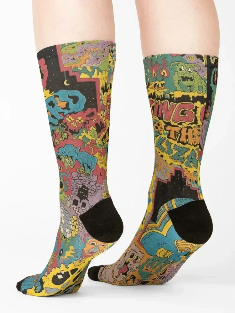The Oddments King Gizzard Socks Men's Lots short funny sock Socks Men's Women's