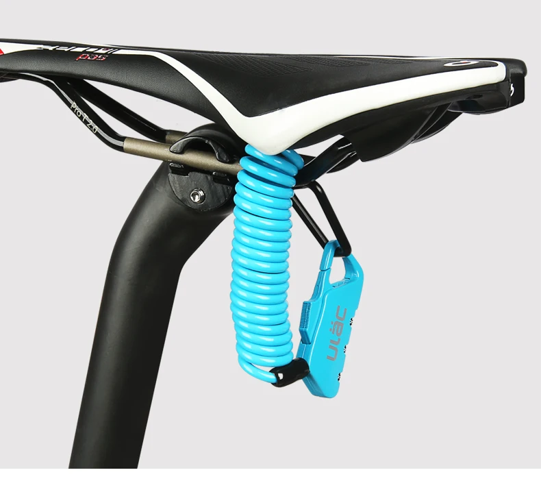 ULAC Fahrrad-Kombinationsschloss 1,2m Verlängertes Spiralkabel 3-stellige Kombination Rückstellbar Leichtgewichtig Tragbar Fahrradzubehör – Detail 14