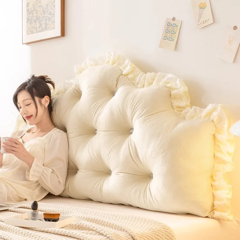 Almohada de Cama Estilo Princesa, Respaldo ande y Suave de Tat, Cojín para Dormitorio de Estudiantes, Almohada ande pa...