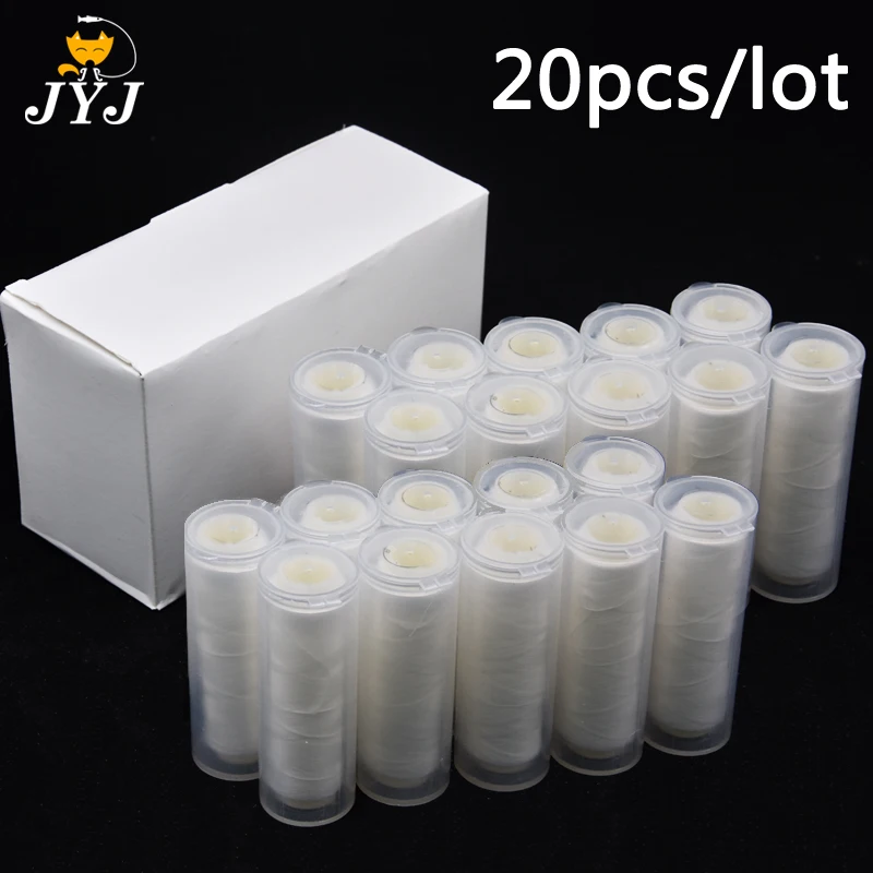 JYJ 20pcs/lot PJ1/2/3/4/5 High Tensile Polyester Bait Elastic Thread Spool Sea Fishing bait elastic fishing line Bait